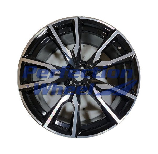 Perfection Wheel® - 22 x 9.5 5 V-Spoke Gloss Black Machine PIB Alloy Factory Wheel (Refinished)