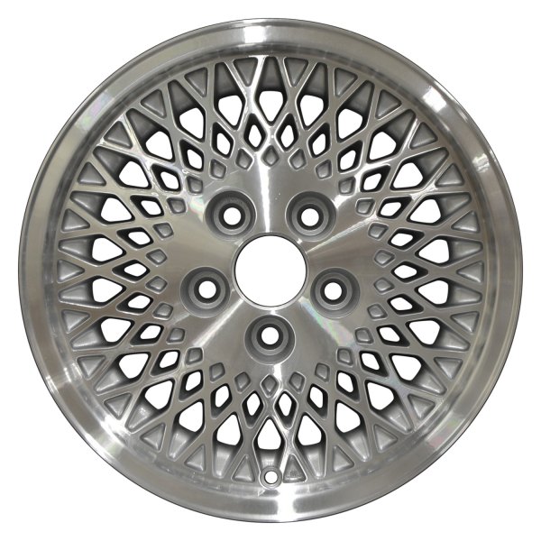 Perfection Wheel® - 15 x 7 52 Spider-Spoke Fine Metallic Silver Machined Alloy Factory Wheel (Refinished)