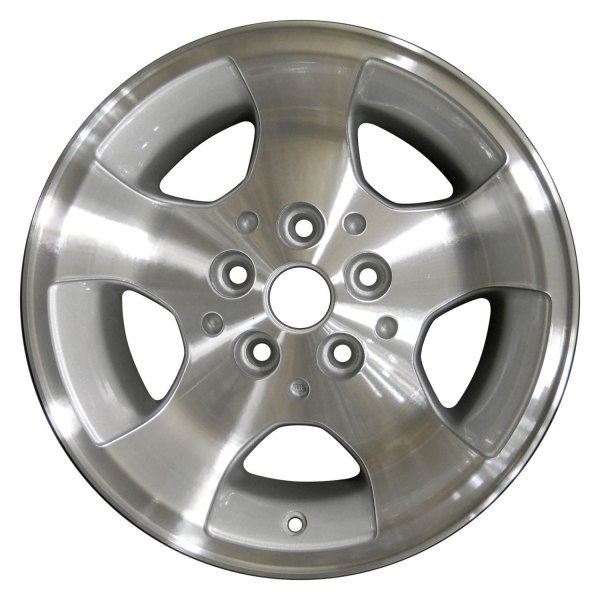 Perfection Wheel® - 15 x 8 5-Spoke Sparkle Silver Machined Alloy Factory Wheel (Refinished)