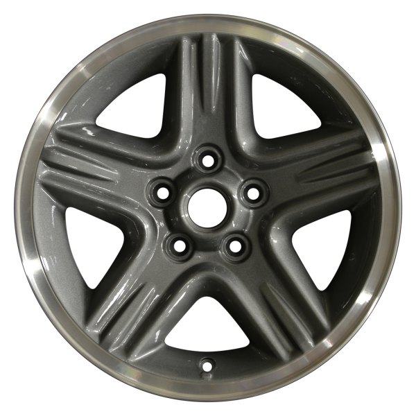 Perfection Wheel® - 16 x 7 5-Spoke Medium Metallic Charcoal Flange Cut Alloy Factory Wheel (Refinished)