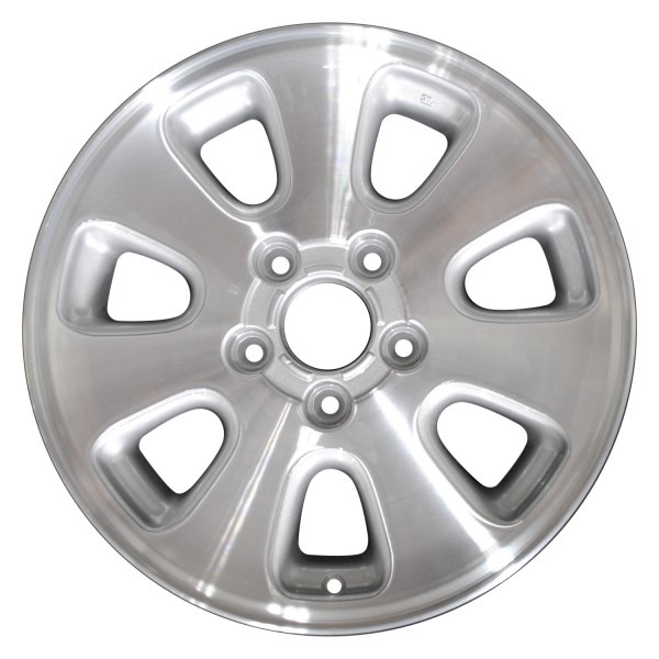 Perfection Wheel® - 17 x 7.5 7-Slot Bright Sparkle Silver Machined Alloy Factory Wheel (Refinished)