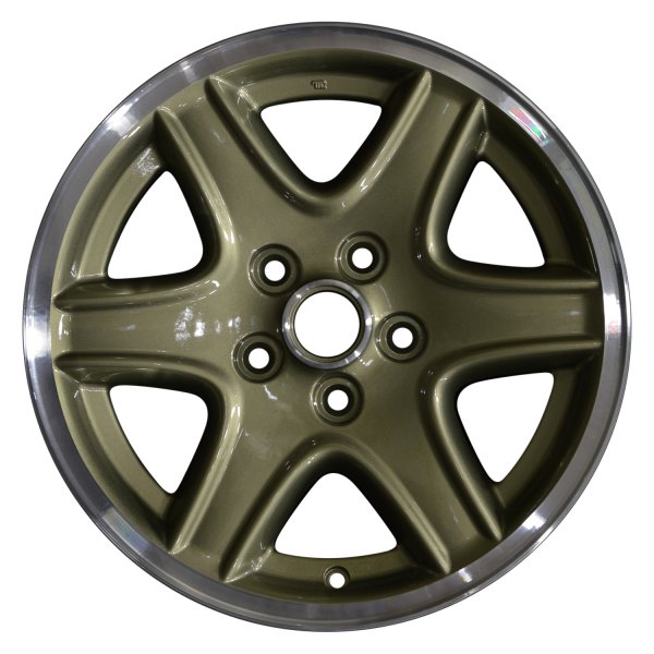 Perfection Wheel® - 16 x 7 6 I-Spoke Bright Cactus Green Flange Cut Alloy Factory Wheel (Refinished)