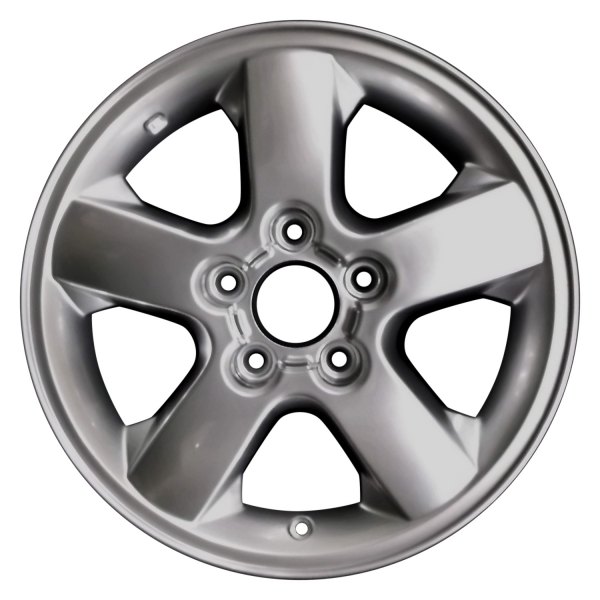 Perfection Wheel® - 17 x 7.5 5-Spoke Hyper Bright Mirror Silver Full Face Alloy Factory Wheel (Refinished)
