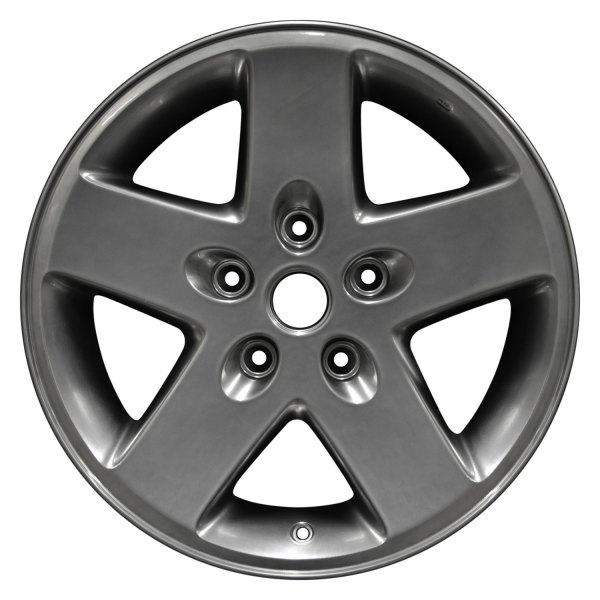 Perfection Wheel® - 17 x 7.5 5-Spoke Hyper Bright Smoked Silver Full Face Alloy Factory Wheel (Refinished)