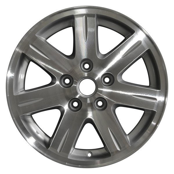 Perfection Wheel® - 17 x 7.5 7 I-Spoke Sparkle Silver Machined Alloy Factory Wheel (Refinished)