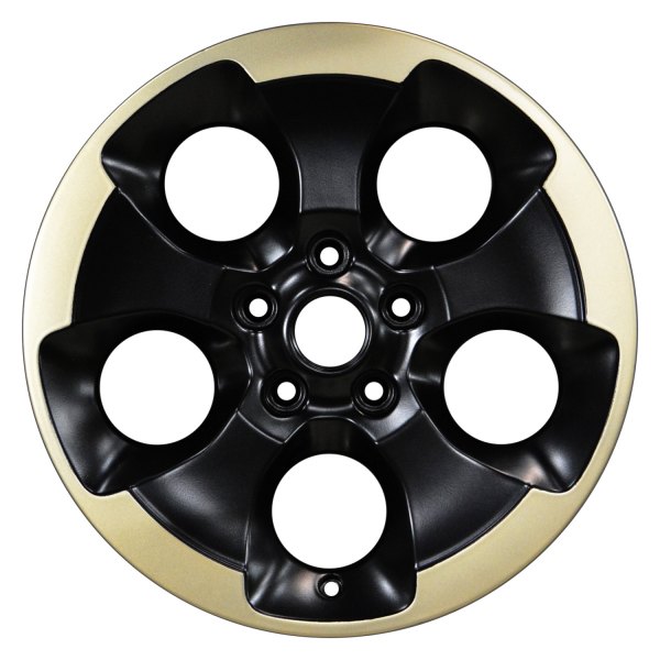 Perfection Wheel® - 18 x 7.5 5-Hole Black with Light Gold Full Face Matte Clear Alloy Factory Wheel (Refinished)