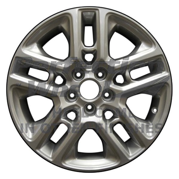 Perfection Wheel® - 17 x 7 Double 5-Spoke Medium Charcoal Polished Alloy Factory Wheel (Refinished)