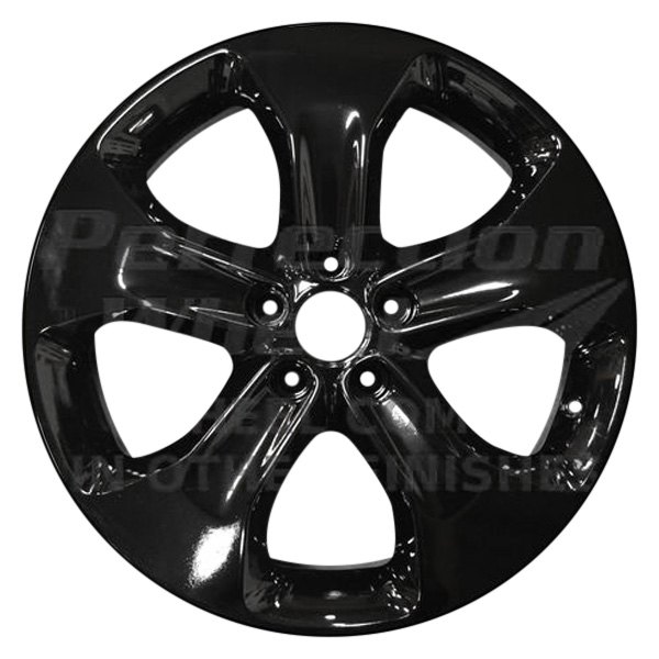 Perfection Wheel® - 18 x 7 5-Spoke Gloss Black Polished Matte Clear Alloy Factory Wheel (Refinished)