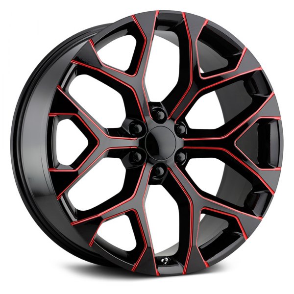 PERFORMANCE REPLICAS® - 176 Gloss Black with Red Milled Accents