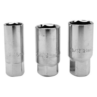 Performance Tool® - 3/8" Drive 5/8" to 13/16" Spark Plug Socket Set (3 Pieces)