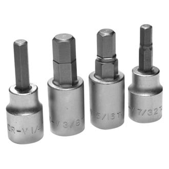 Performance Tool® - 4-piece Brake Caliper Hex Bit Kit w/o Shaft