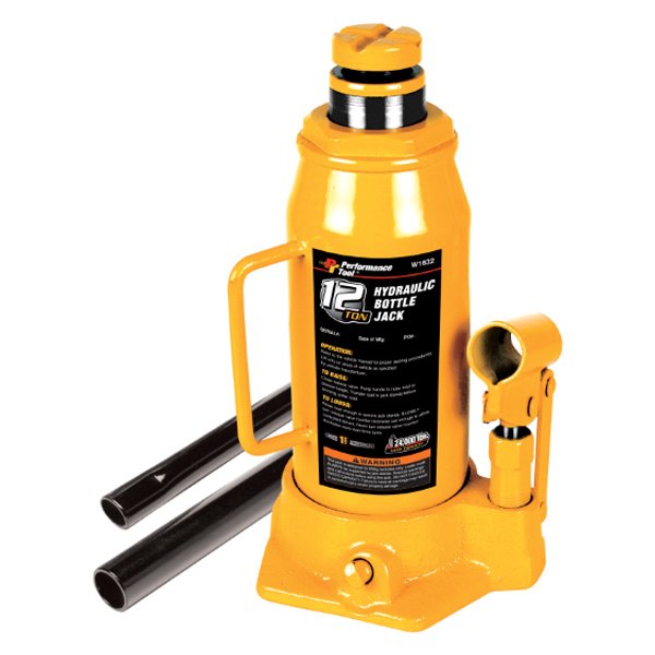 Performance Tool® - 12 t 9-1/4" to 18-1/2" Hydraulic Bottle Jack