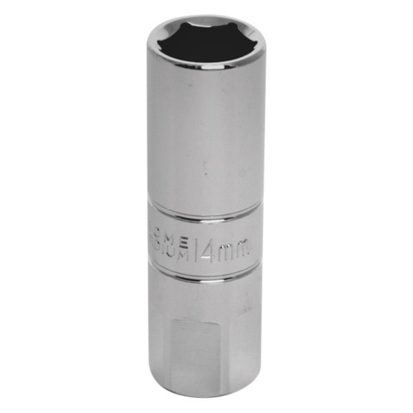 Performance Tool® - 3/8" Drive 14 mm Standard Metric 6-Point Spark Plug Socket with Logo