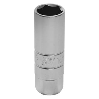 Performance Tool® - 3/8" Drive 16 mm Standard Metric 6-Point Spark Plug Socket with Logo