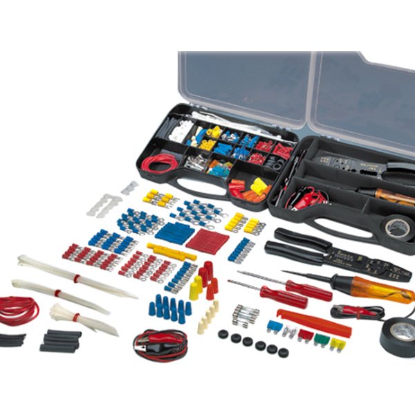 Performance Tool® - 285-piece Electricians Tool Set in Plastic Organizer Case