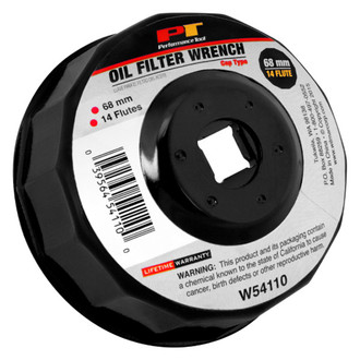 Performance Tool® - 14 Flutes 68 mm Bulk Cap Style Oil Filter Wrench