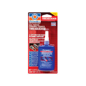 Permatex® - Permanent Strength Threadlocker RED