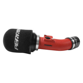 PERRIN Performance® - Textured Red Short Ram Air Intake System with Black Filter