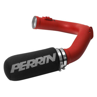 PERRIN Performance® - Textured Red Cold Air Intake System with Black Filter