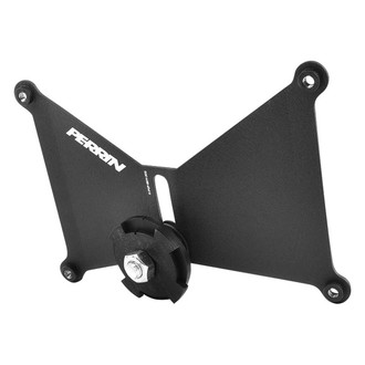 PERRIN Performance® - Black Texture Powder Coat License Plate Relocate Kit with FMIC