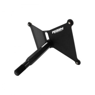 PERRIN Performance® - Black Texture Powder Coat License Plate Relocate Kit