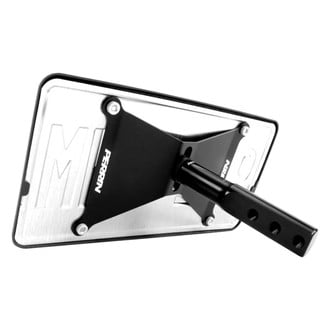 PERRIN Performance® - Black Texture Powder Coat License Plate Relocate Kit