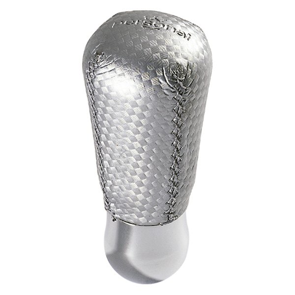 Personal® - Drop Style Inox Silver Leather Shift Knob