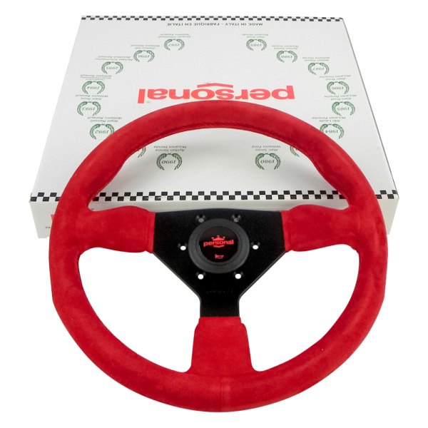  Personal® - 3-Spoke Grinta Suede Red Steering Wheel