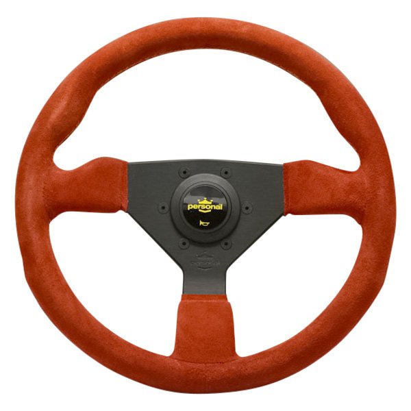 Personal® - 3-Spoke Grinta Suede Red Steering Wheel