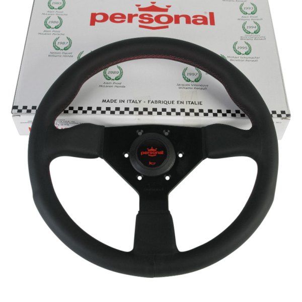 Personal® - 3-Spoke Grinta Leather Red Steering Wheel