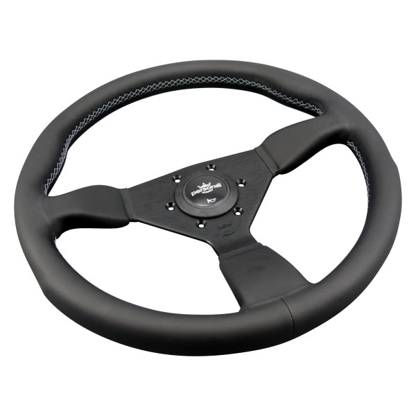 Personal® - 3-Spoke Grinta Leather Black Steering Wheel