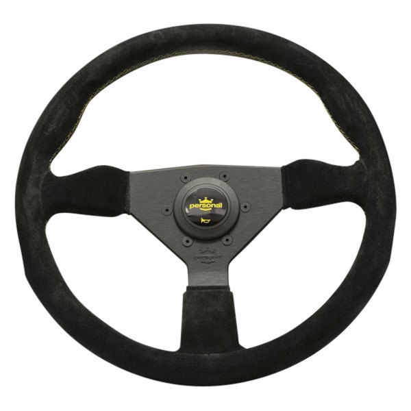 Personal® - 3-Spoke Grinta Suede Black Steering Wheel