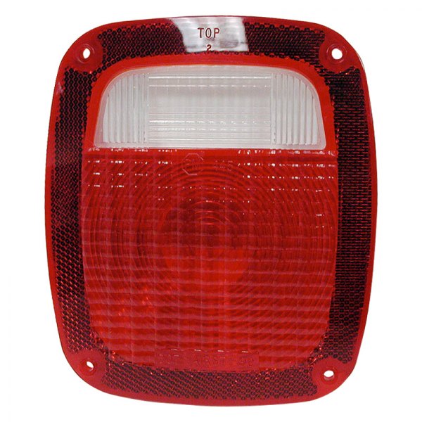 Peterson® - 445 Series 6.25x6.75" Red Rectangular Crystal Tail Light Lens