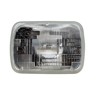 Philips® 6052C1 - 7x6" Rectangular Chrome Factory Style Sealed Beam Headlight