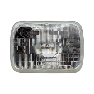 Philips® - 7x6" Rectangular Chrome Factory Style Sealed Beam Headlight (H6054, 200mm)