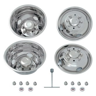 Phoenix USA® - 16" D.O.T. Liner 4 Hand Hole Polished Wheel Simulator Set