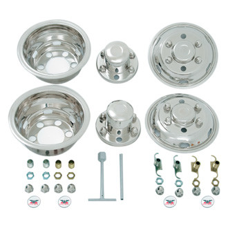 Phoenix USA® - 16" D.O.T. Liner 6 Hand Hole Polished Wheel Simulator Set
