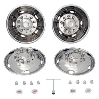 Pack of 4 Dicor SHFM65 16.5 Stainless Steel Wheel Cover, Pack of 4 Dicor SHFM65 16.5 Stainless Steel Wheel Cover,