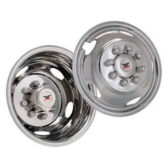 Phoenix USA® - 17" D.O.T. Liner 5 Hand Hole Polished Wheel Simulator Set