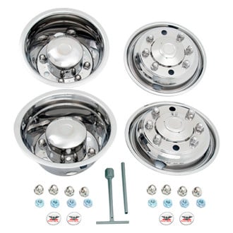 Phoenix USA® - 19.5" D.O.T. Liner 4 Hand Hole Polished Wheel Simulator Set