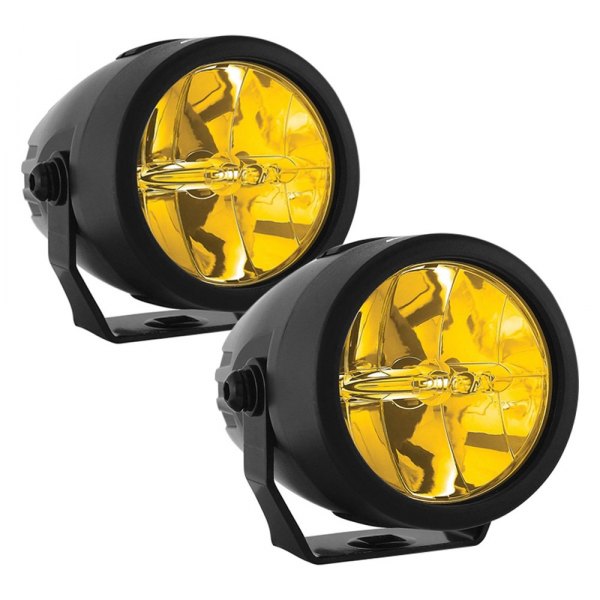 PIAA® - LP-270 2.75" 2x9.3W Round Driving Beam Yellow LED Light, Full Set