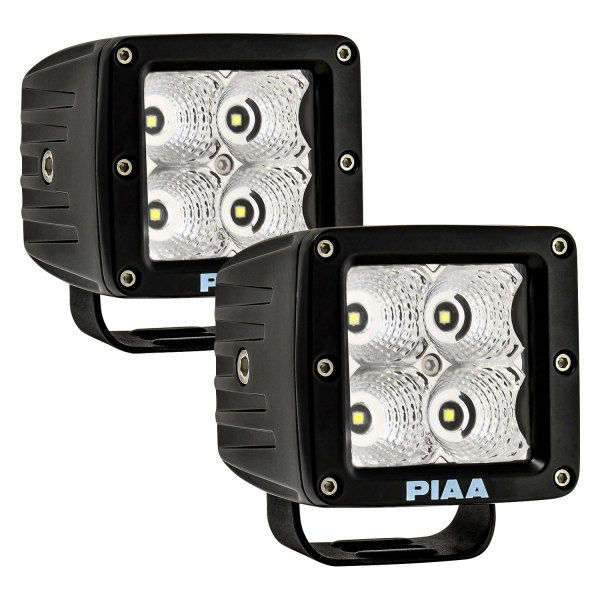 PIAA® - Quad Series 3" 2x12W Cube Flood Beam LED Lights