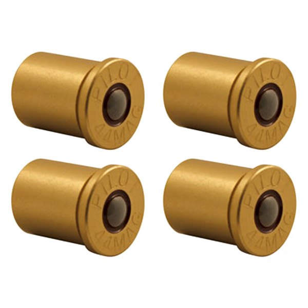 Pilot® - Gold Brass Six Shooter 44 Mag Wheel Valve Stem Caps