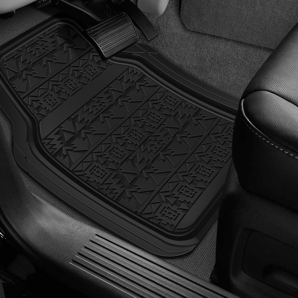 Pilot® Aztec Black Rubber Floor Mats
