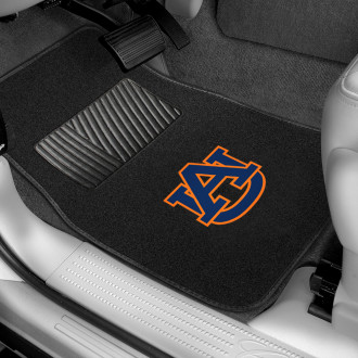 Pilot® - Collegiate 1st & 2nd Row Black Floor Mat Set with Auburn Logo