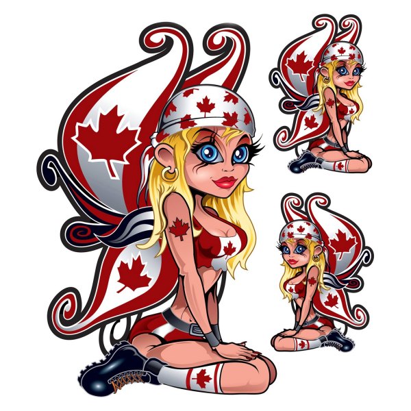 Pilot® - "Canadian Butterfly Girl" 6" x 8" Decal