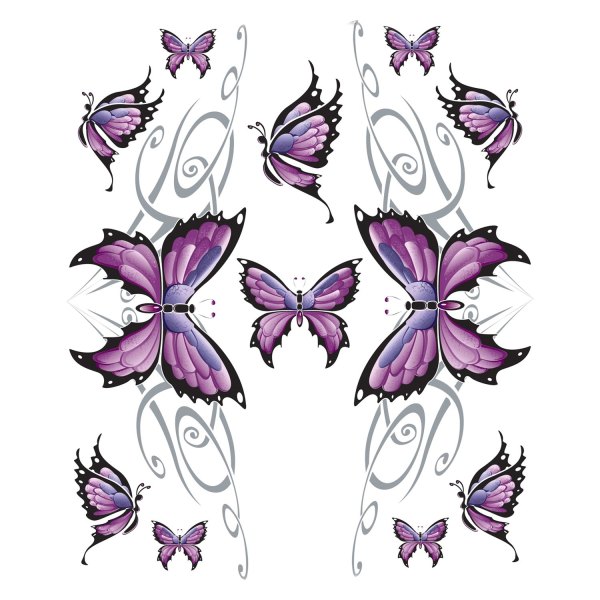 Pilot® - "Tribal Purple Butterfly" 6" x 8" Decal