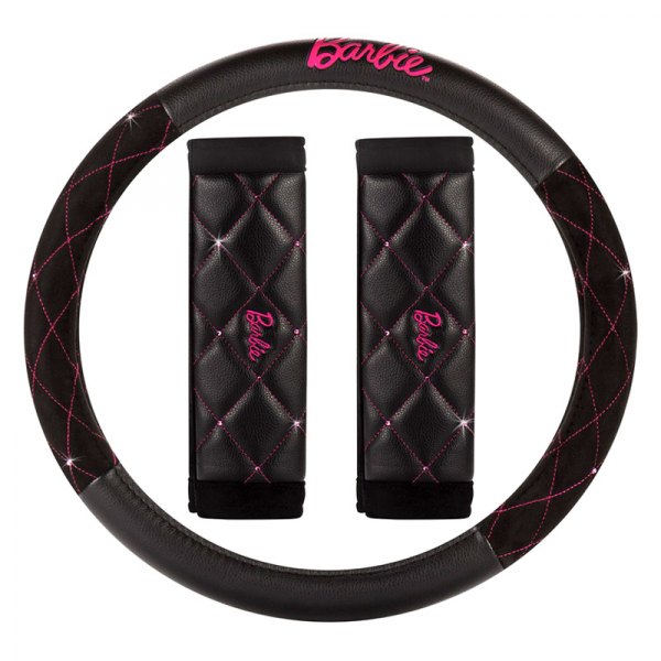 Pilot® - Barbie 60Th Anniversary Pink Diamond Premium Steering Wheel Cover Kit
