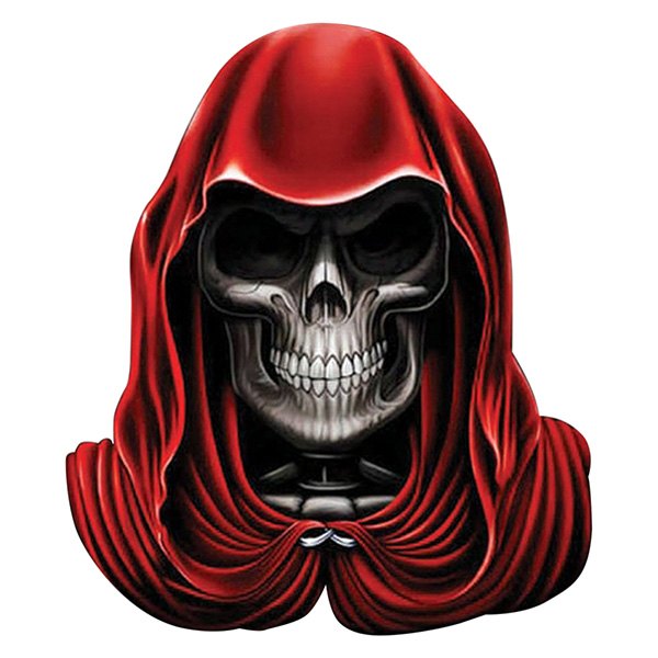 Pilot® - "Red Cape Skull" 6" x 8" Decal