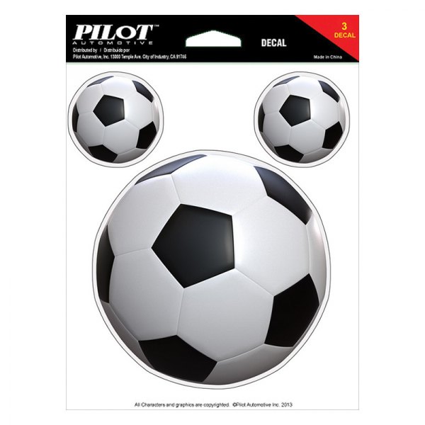 Pilot® - 6" x 8" Soccer Ball Vinyl Decal